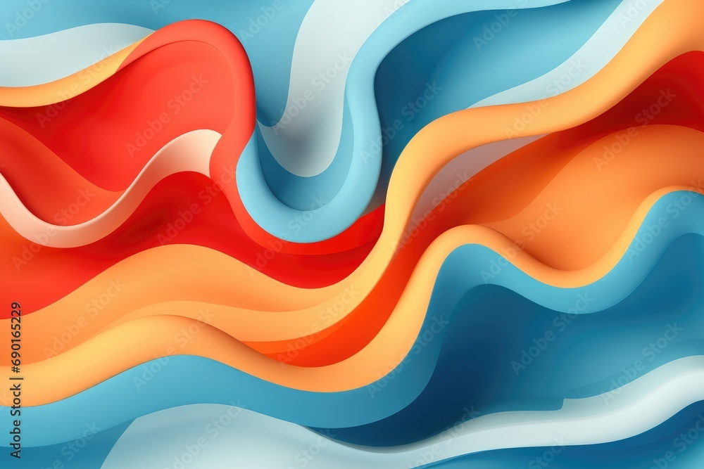 3D abstract background with cut shapes. Colorful liquid or fluid waves. Vector illustration, abstract paper cut wavy liquid background layout design, AI Generated 3D abstract background with cut shapes. Colorful liquid or fluid waves. Vector illustration, abstract paper cut wavy liquid background layout design, AI Generated