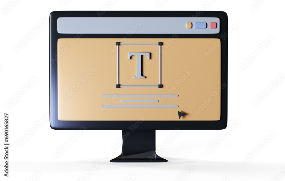 Isometric 3d Icon, an old computer with keyboard and mouse. in flat color pink room,single color white, toylike household, cute miniature objects, 3d rendering Isometric 3d Icon, an old computer with keyboard and mouse. in flat color pink room,single color white, toylike household, cute miniature objects, 3d rendering