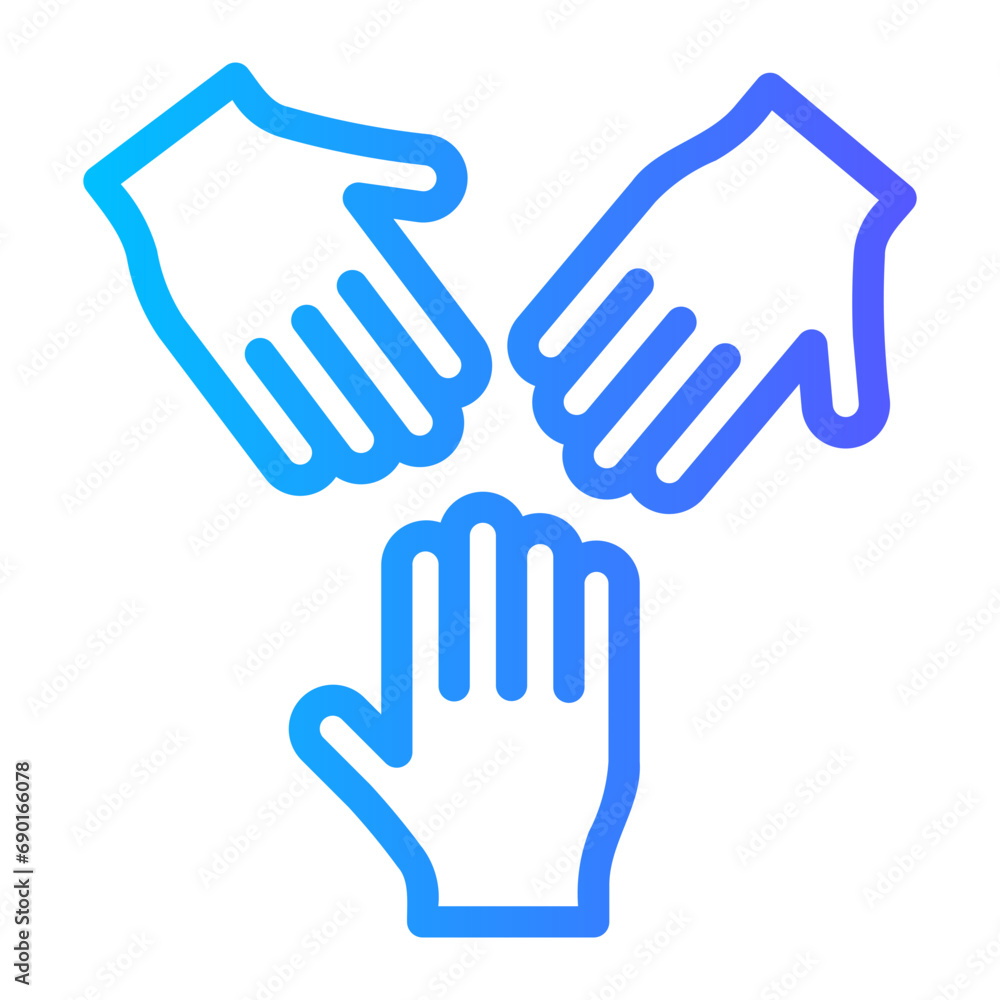 Obraz premium unity gradient icon