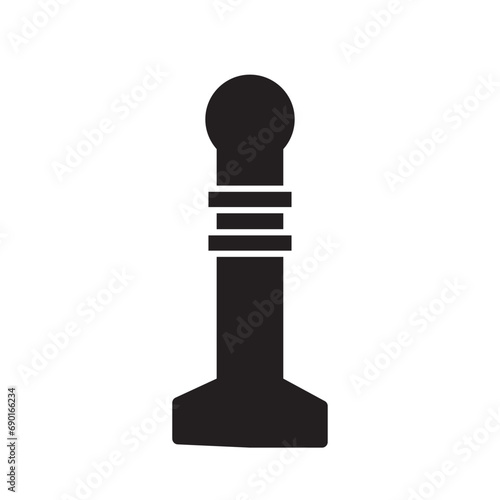 bollards icon design vector isolated