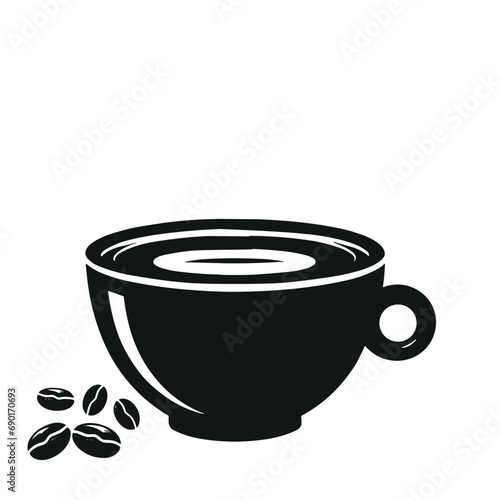 coffee cup,coffee bean vector