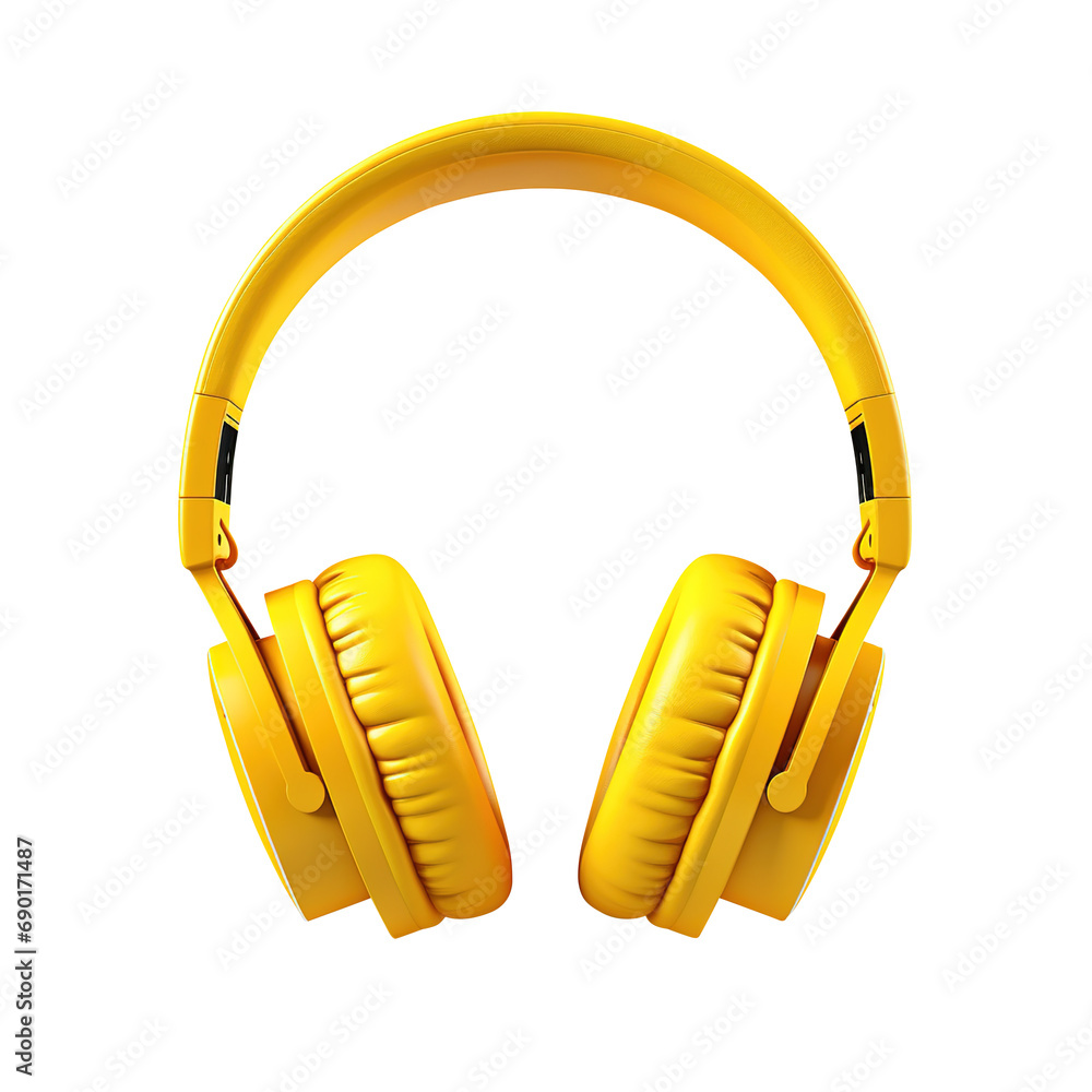 Fototapeta premium headphones isolated on transparent background Remove png, Clipping Path, pen tool