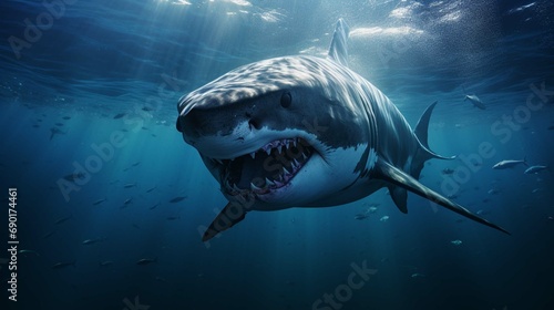 Shark in the sea photography