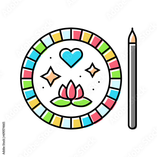 mood tracker mental health color icon vector. mood tracker mental health sign. isolated symbol illustration