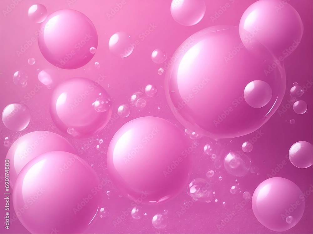 background with bbubbles pink 