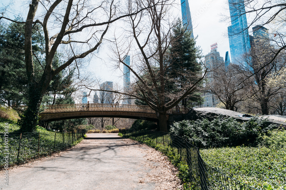 Bridge of Central Parkpath in Manhattan New York Bridge of Central Parkpath in Manhattan New York