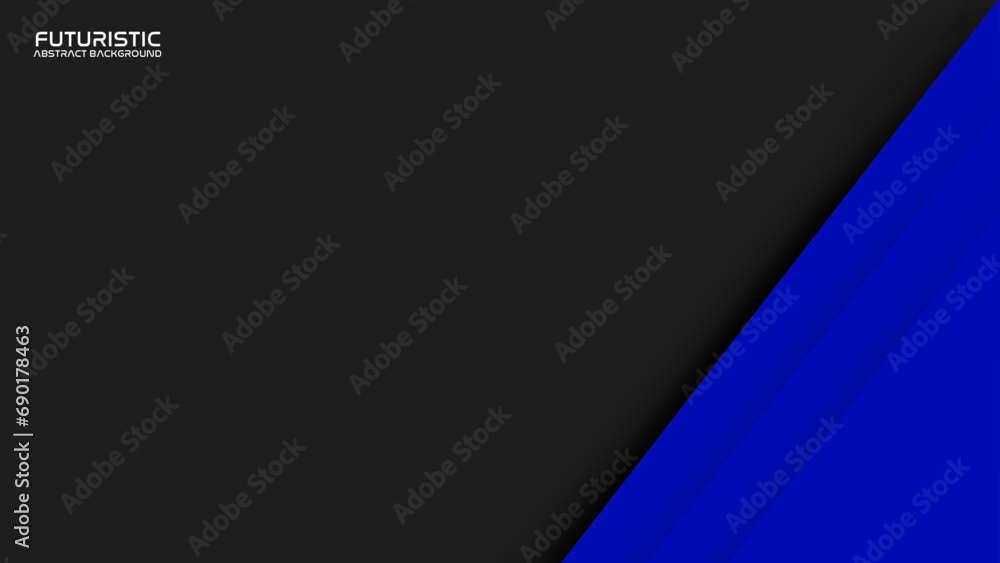 Fototapeta premium Abstract banner design with blue geometric background. Blue banner background. Suit for business, corporate, banner, backdrop and much more