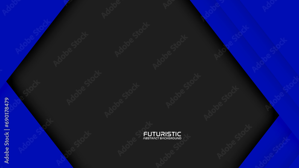 Fototapeta premium Abstract banner design with blue geometric background. Blue banner background. Suit for business, corporate, banner, backdrop and much more