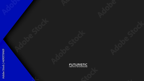 Fototapeta Naklejka Na Ścianę i Meble -  Abstract banner design with blue geometric background. Blue banner background. Suit for business, corporate, banner, backdrop and much more