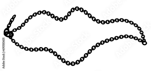 Chain black silhouette