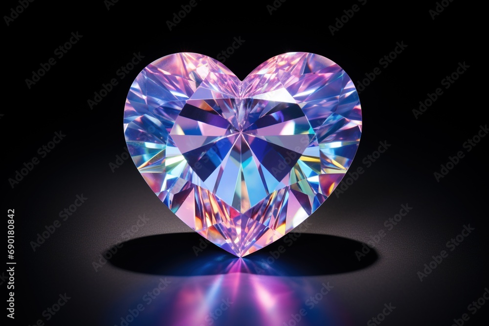 Iridescent Crystal heart