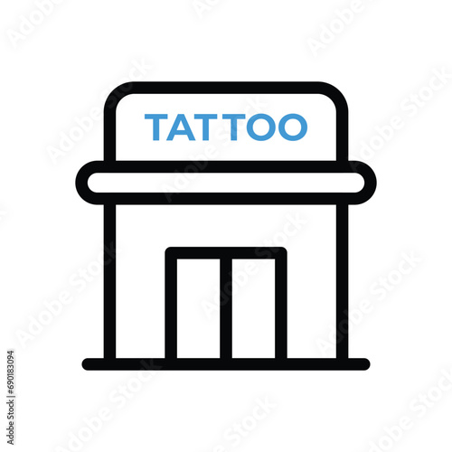 Wallpaper Mural Tattoo Studio Icon vector stock illustration Torontodigital.ca