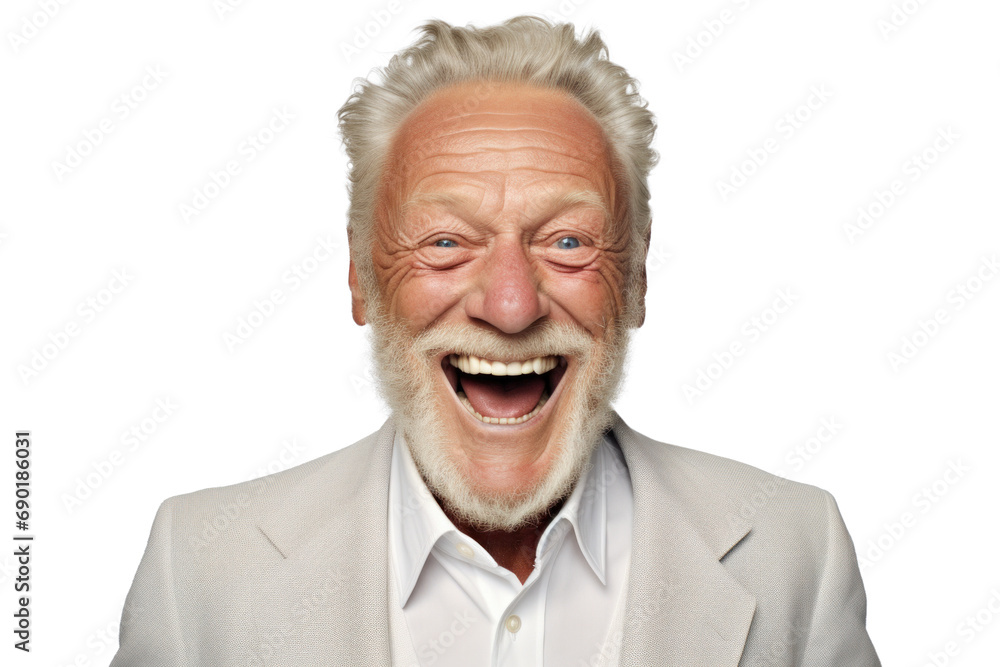 Joyful Senior Man in Business Attire Joyful Senior Man in Business Attire