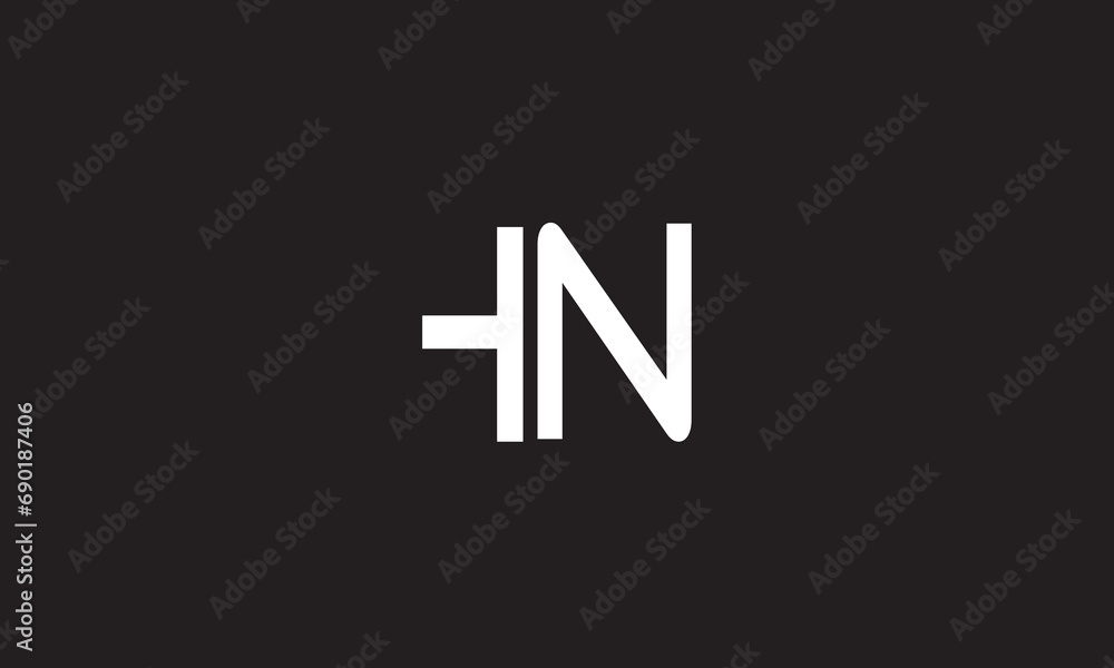 HN, NH , H , N , Abstract Letters Logo Monogram HN, NH , H , N , Abstract Letters Logo Monogram