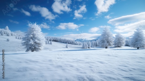 Winter Wonderland Scenes: Realistic Snowfall Backdrop for Festive Desktop Wallpaper