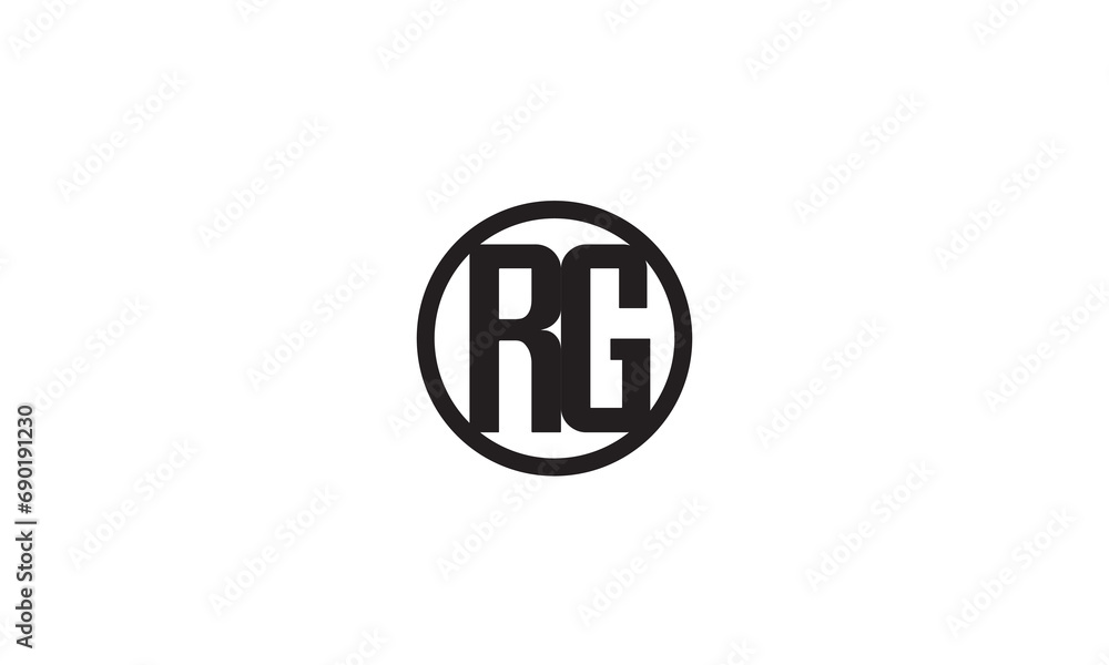 RG, GR , R , G , Abstract Letters Logo Monogram RG, GR , R , G , Abstract Letters Logo Monogram