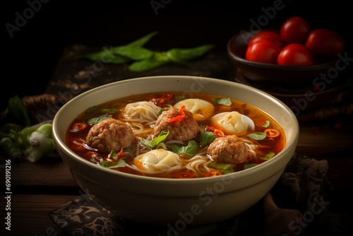 Indonesian Meatballs Soup