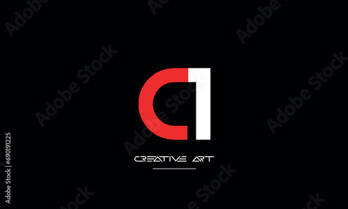 CA, AC, C, A abstract letters logo monogram