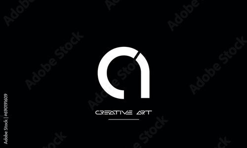 CA, AC, C, A abstract letters logo monogram