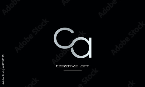 CA, AC, C, A abstract letters logo monogram