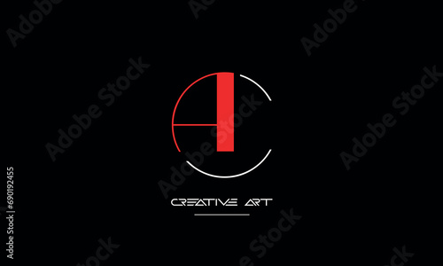 CA, AC, C, A abstract letters logo monogram