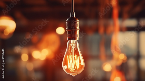 light bulb on a wall