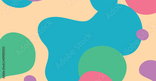 Abstract colorful geometric background. Liquid color background design