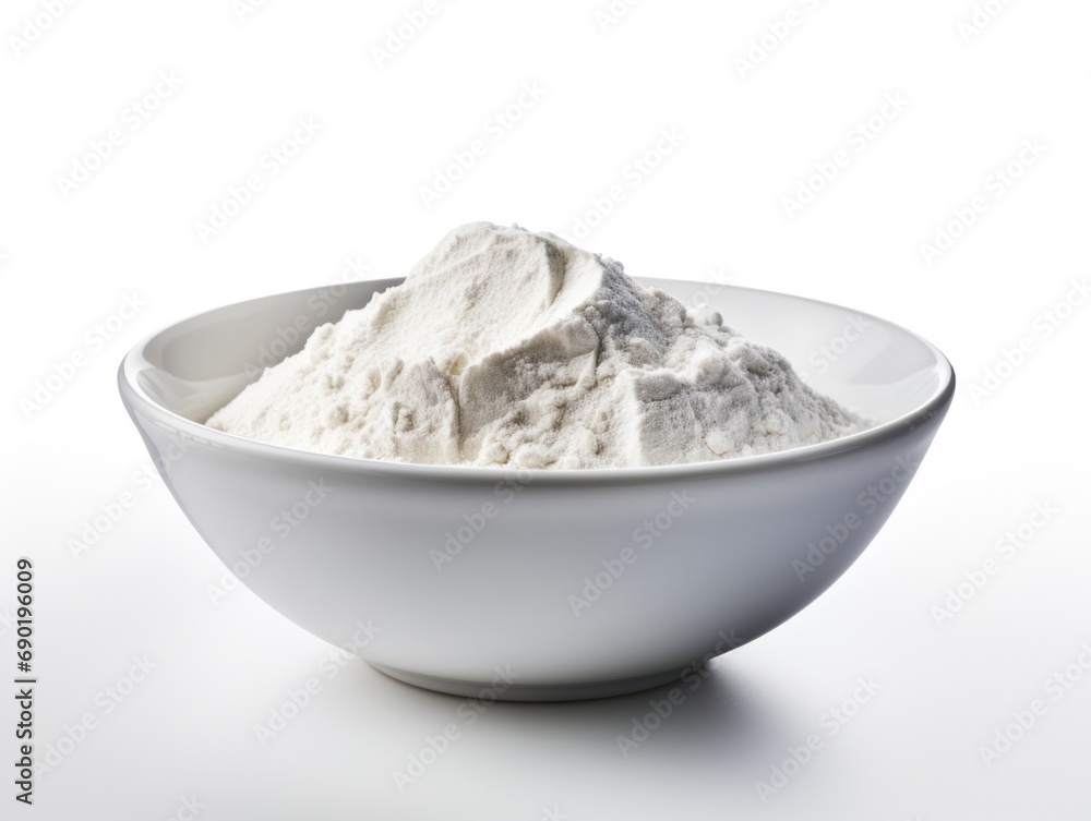 Baking powder isolated on white background Baking powder isolated on white background