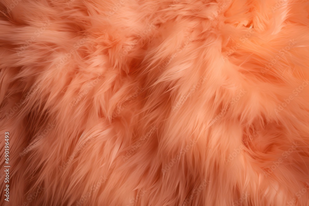 Feathered Texture. Peach Fuzz background. Feathered Texture. Peach Fuzz background.