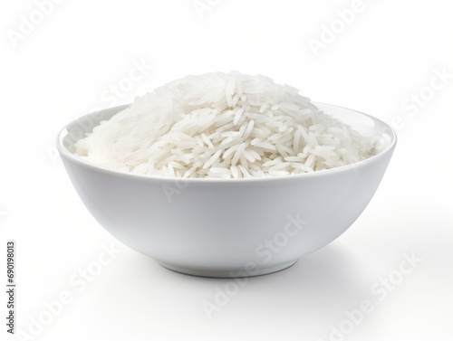 Basmati rice isolated on white background