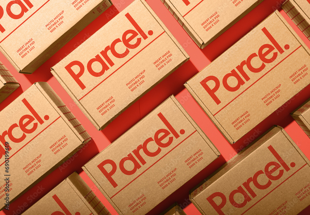 Multi Box Mockup Stock Template | Adobe Stock