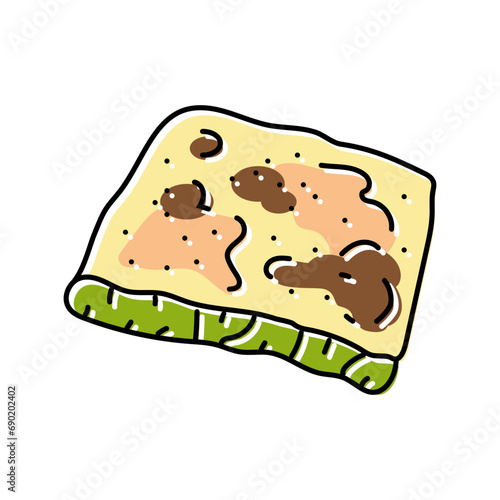 gozleme turkish cuisine color icon vector. gozleme turkish cuisine sign. isolated symbol illustration