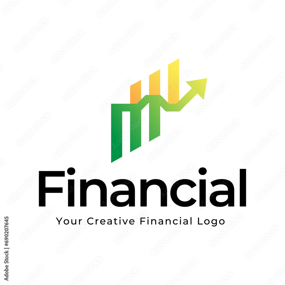 Simple Financial and investment Logo designs concept vector, Modern Finance logo designs isolated on white background Simple Financial and investment Logo designs concept vector, Modern Finance logo designs isolated on white background