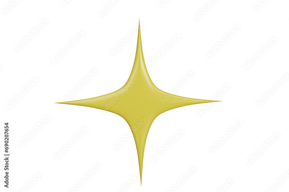 golden star on white background, Shine icon golden star on white background, Shine icon