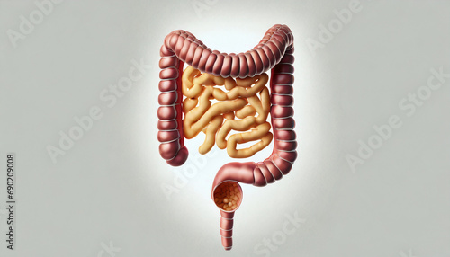 This visualization provides a more realistic and informative picture of the structure and function of the human intestine