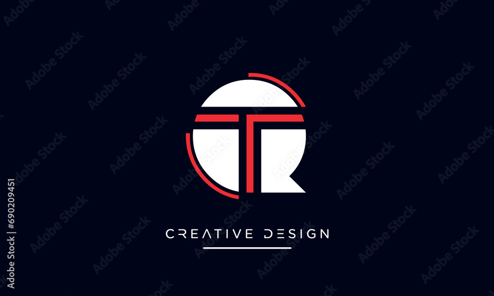 Alphabet letters QT or TQ logo monogram Alphabet letters QT or TQ logo monogram