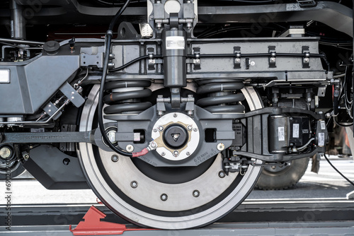 Canvastavla Hybrid shunting locomotive wheel mechanical background
