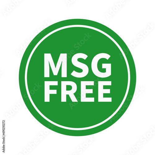 Msg Free In Green Circle Line Shape For Product Information Business Promotion Marketing Social Media
