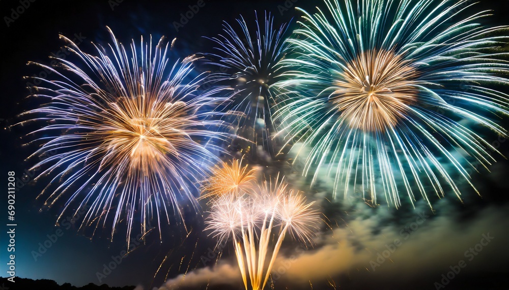 fireworks in the night sky fireworks in the night sky