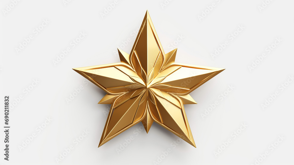Christmas, celebration or gold star decor illustration on a white background for holiday party, decoration or invitation. Beautiful, creative and festive mockup for poster art or design element Christmas, celebration or gold star decor illustration on a white background for holiday party, decoration or invitation. Beautiful, creative and festive mockup for poster art or design element