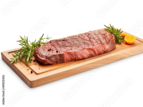 Beef sirloin isolated on white background