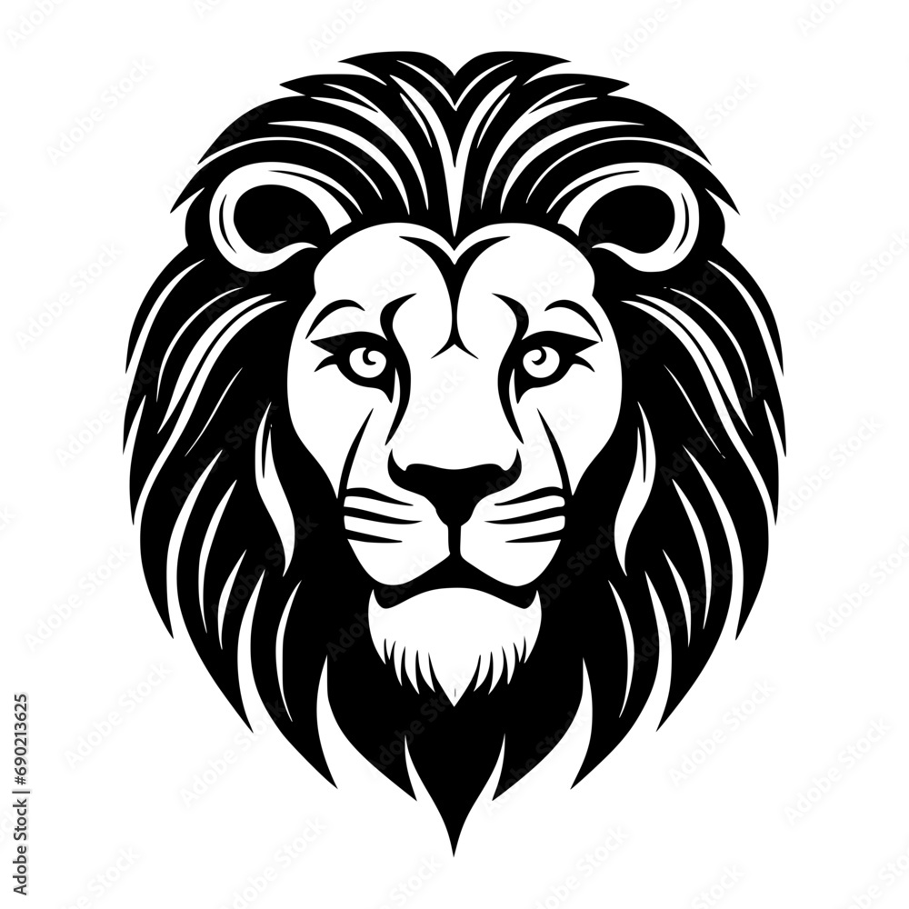 Lion Head illustration vector icon