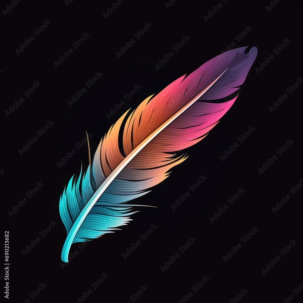 Beautiful Feather illustration Beautiful Feather illustration
