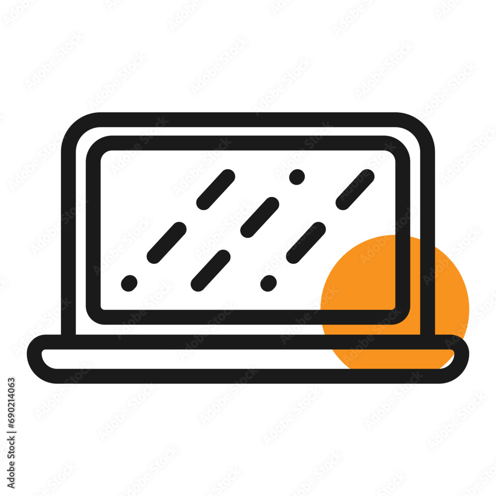 Laptop icon. Electronic single icon Laptop icon. Electronic single icon