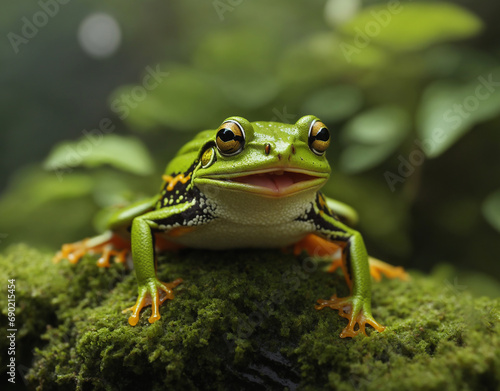 frog on leaf © eman