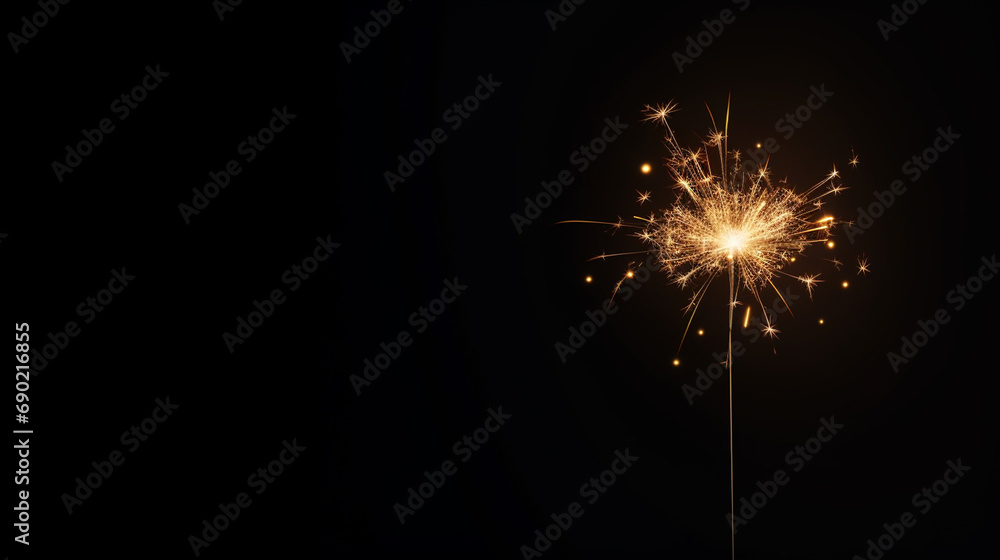 Fototapeta premium holiday background with a sparkler