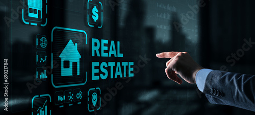 Real estate concept. Buying real estate for business or life photo