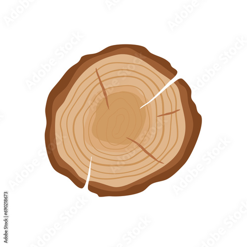 Wood slice vektor 