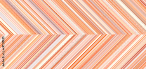 Detailed peach fuzz striped geometric pattern composed of big amount of thin peach and orange stripes.