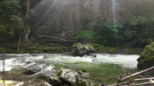 River Breitach in a gorge at Breitachklamm, Germany